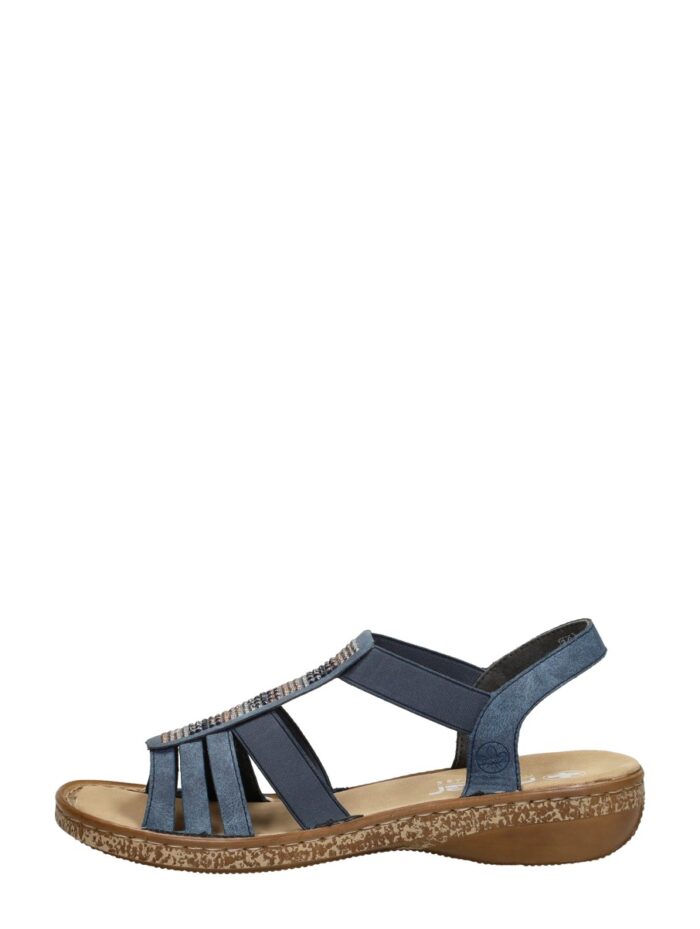 Rieker Sandalen Plat – Blauw