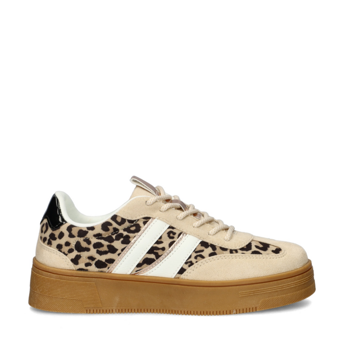 Nelson lage sneakers – Beige