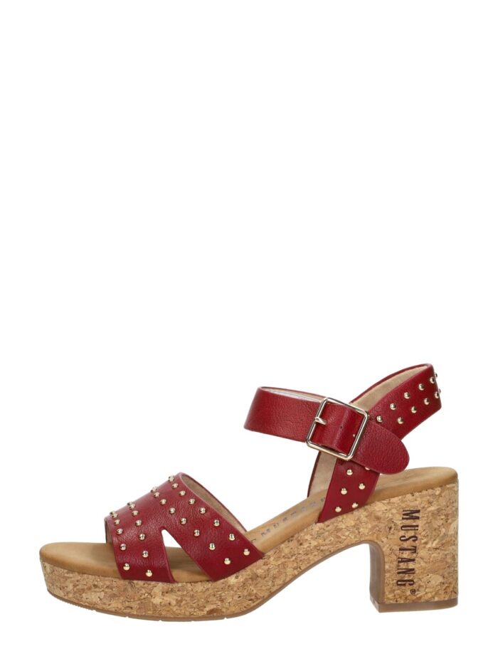 mustang Sandalen Hak – Bordeaux