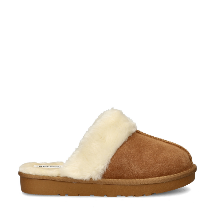 Nelson Home pantoffels – Cognac