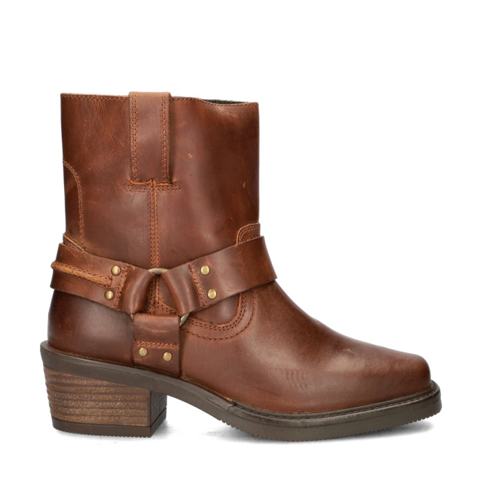 Nelson bikerboots – Cognac