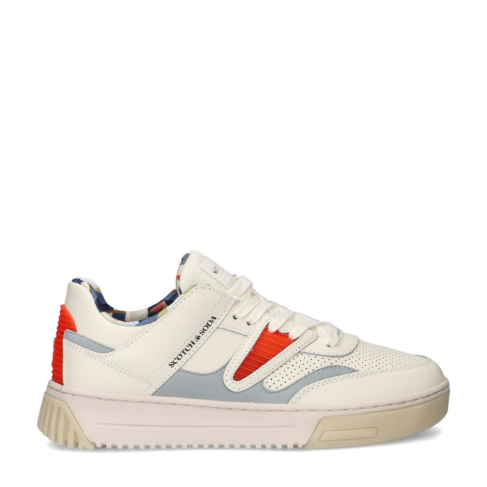 Scotch & Soda New Cup lage sneakers – Wit