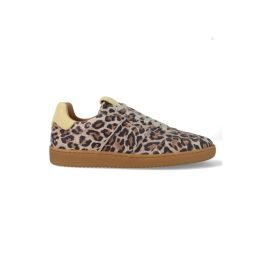 DWRS LABEL DWRS POONA leopard sand butter Leer Dames – Beige
