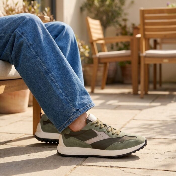 Outfielder Sneakers groen Suéde