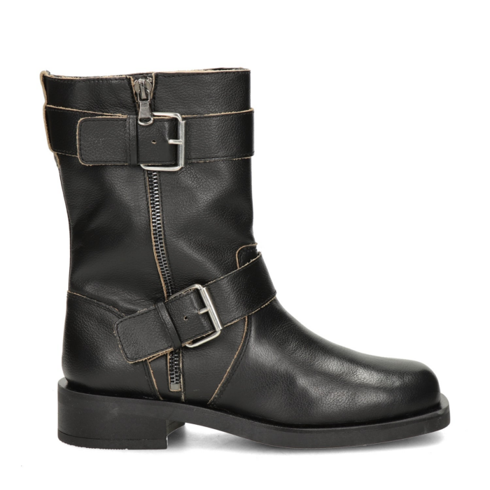 Nelson bikerboots – Zwart