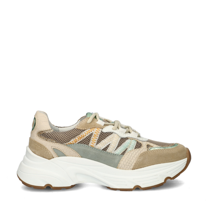 Nelson lage sneakers – Beige