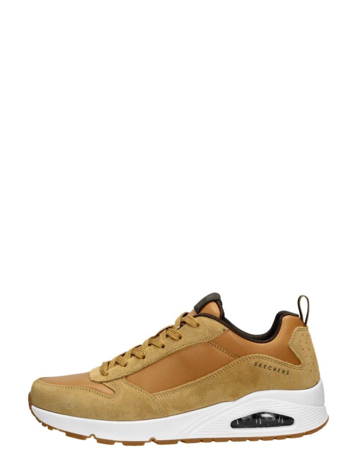 Skechers Uno Stacre Sneakers cognac Leer