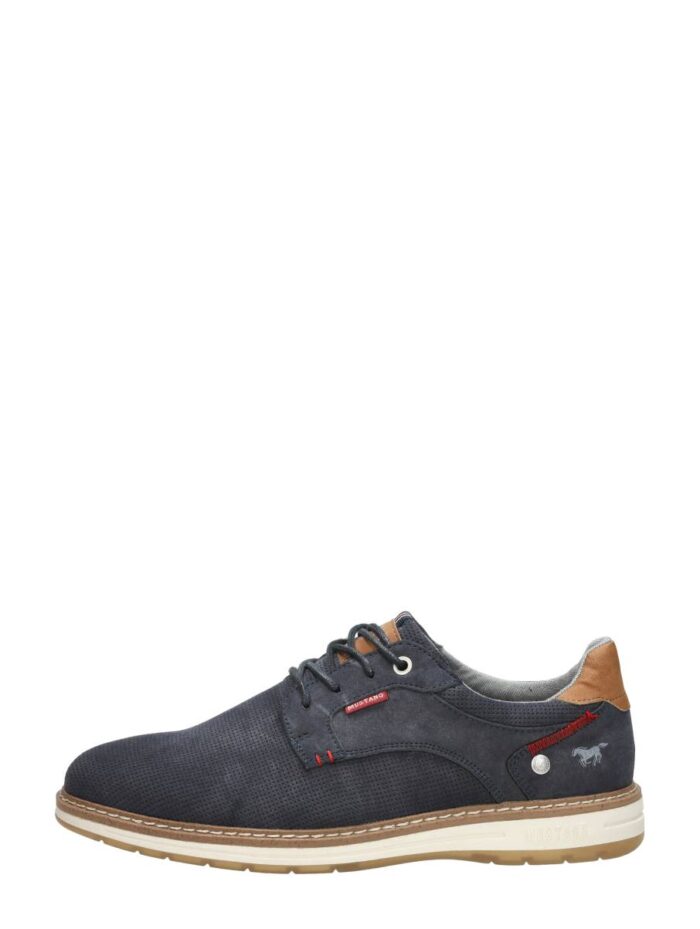 mustang Veterschoenen Laag – Blauw