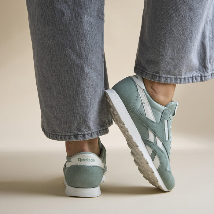 Reebok Classic Sneakers groen Textiel