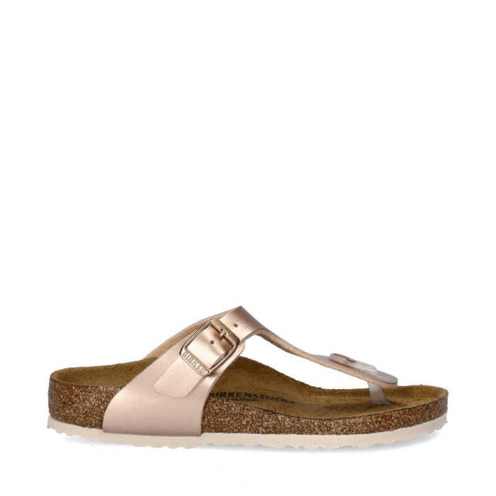 Birkenstock Gizeh Smal copper metallic Birko-Flor – Bruin