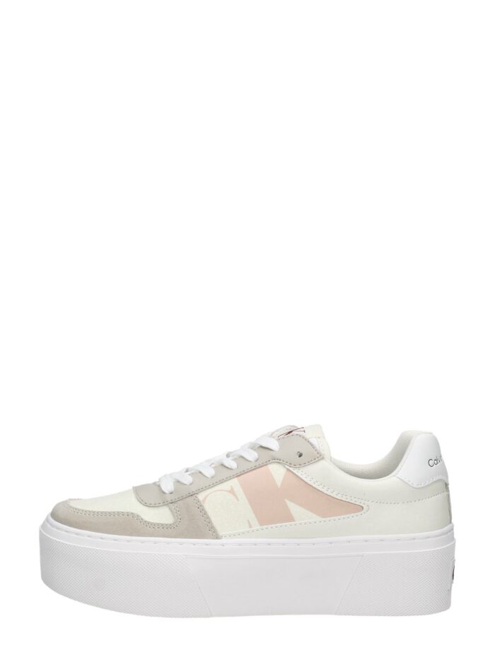 Calvin Klein Cupsole Flatform Mix Lth Wn – Wit