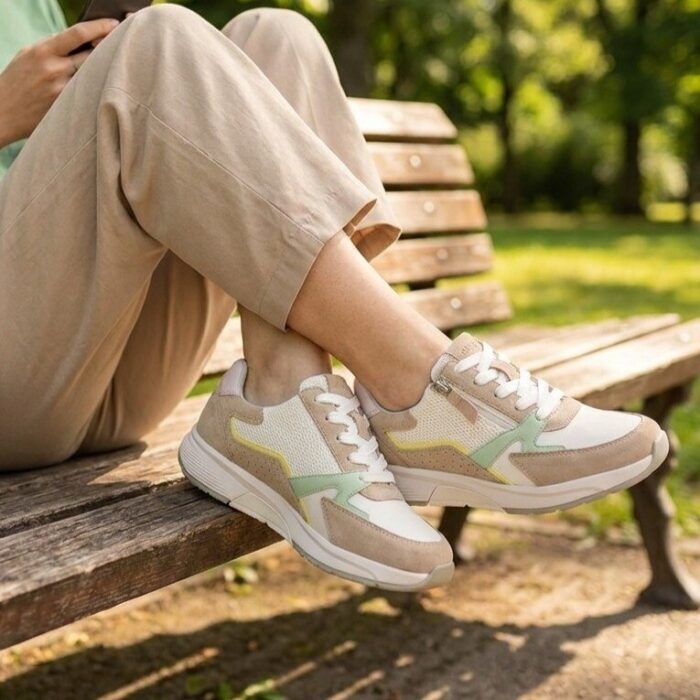 Gabor Rollingssoft beige Suéde – Wit
