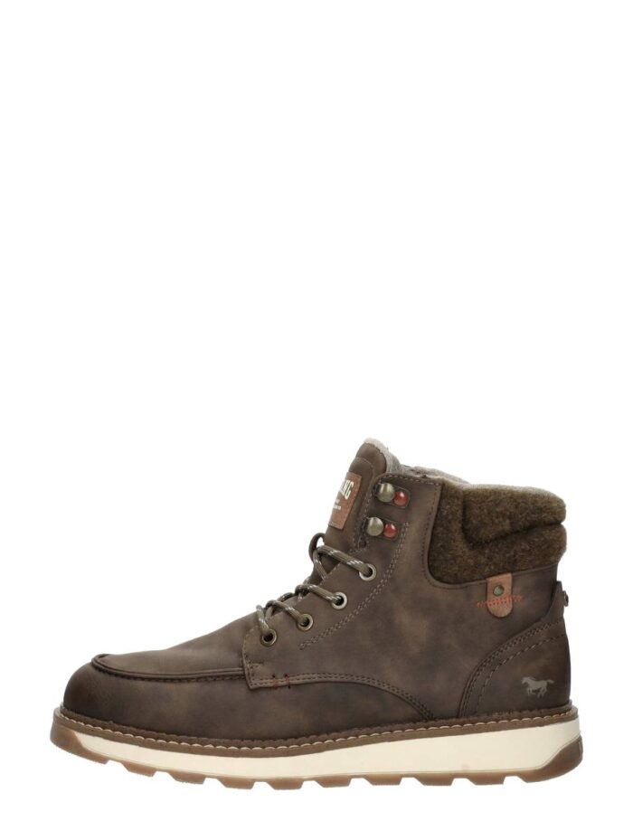 mustang Veterschoenen Hoog – Donkerbruin