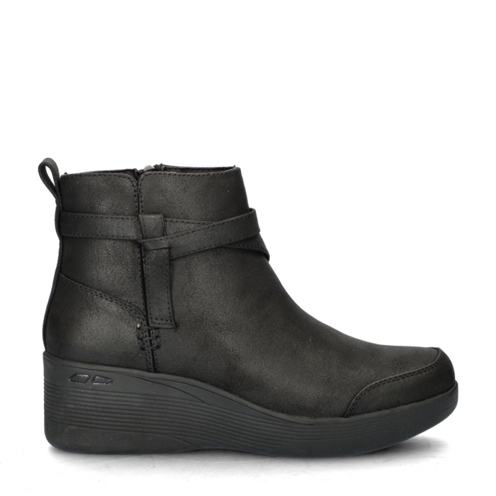 Skechers Pier-Lite enkellaarsjes – Zwart