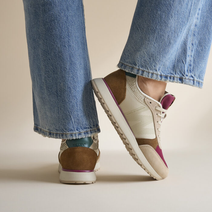 Woden Ronja Sneakers rood Textiel – Bordeaux