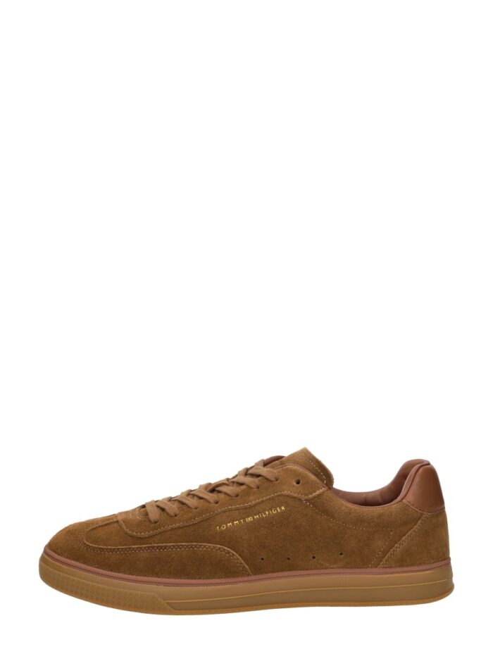 Tommy Hilfiger Th Lo Lux Suede Sneaker – Cognac