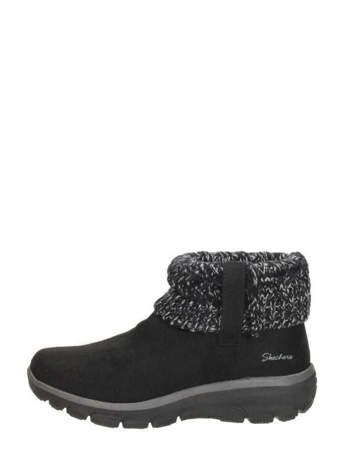 Skechers Enkellaarsjes Plat – Zwart