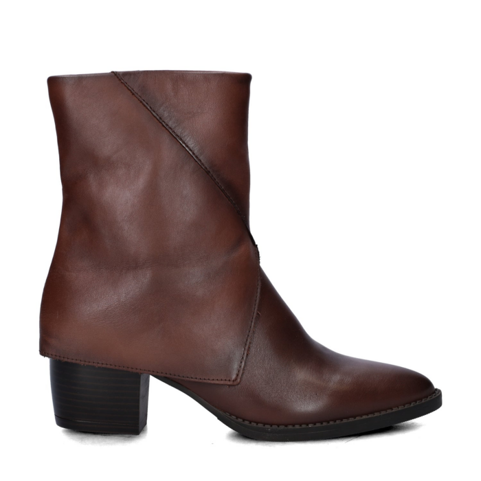 Nelson rits- & gesloten boots – Cognac