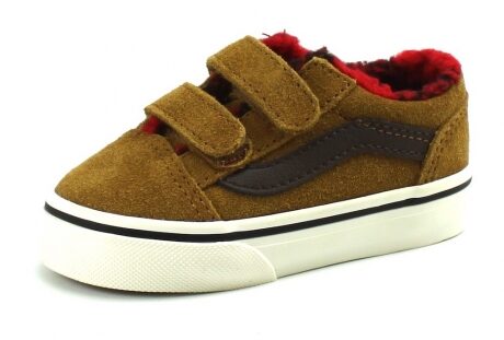 Vans Old Skool V Bruin VAN66 – Zwart,Blauw,Licht blauw,Bruin,Bruin,Cognac,Roze,Olive,Grijs,Grijs,Oranje,Blauw