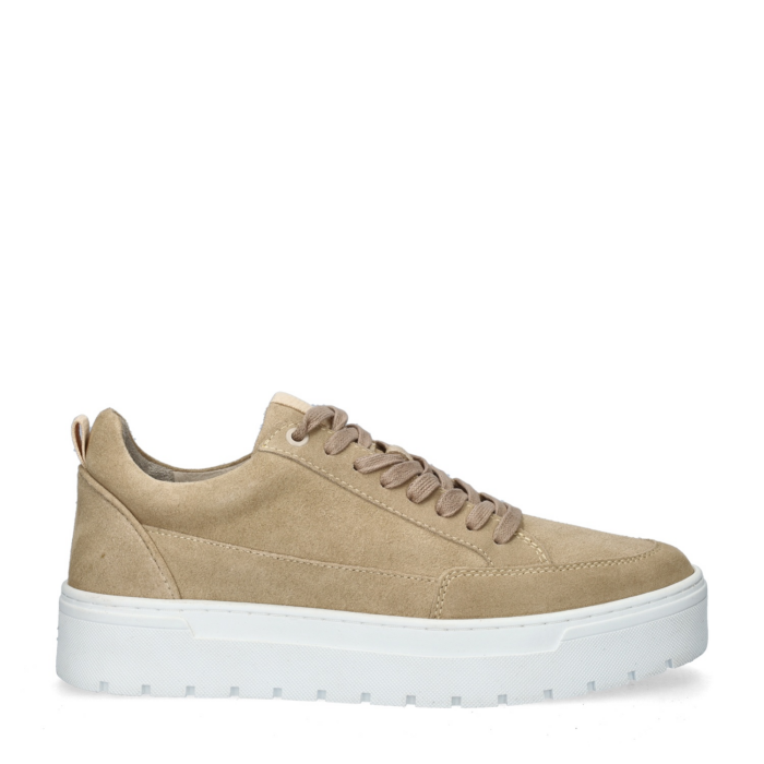 Nelson lage sneakers – Beige