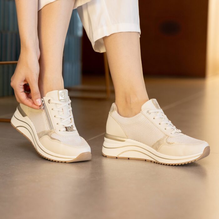 Remonte Sneakers H-leest beige Synthetisch