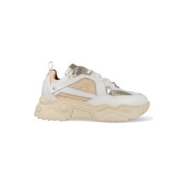 DWRS Pluto chunky leren sneakers beige/wit