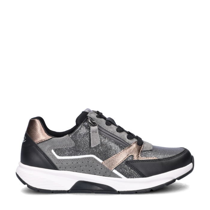 Gabor Rollingsoft lage sneakers – Zwart