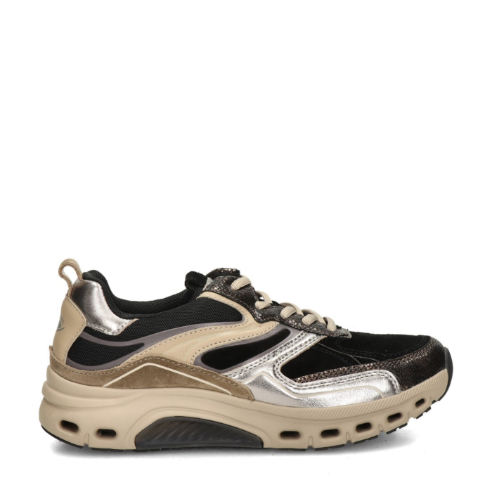 Gabor Rollingsoft lage sneakers – Zwart