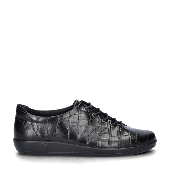 ECCO Soft 2.0 lage sneakers – Zwart