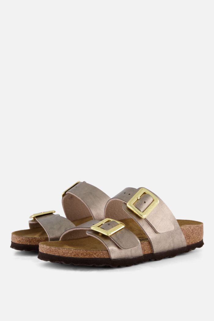 Birkenstock Sydney Cushion Buckle beige Birko-Flor – Taupe