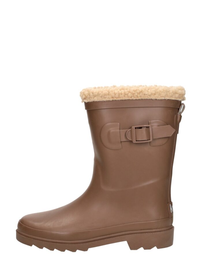 Keq Rainboots Fur – Donkerbruin