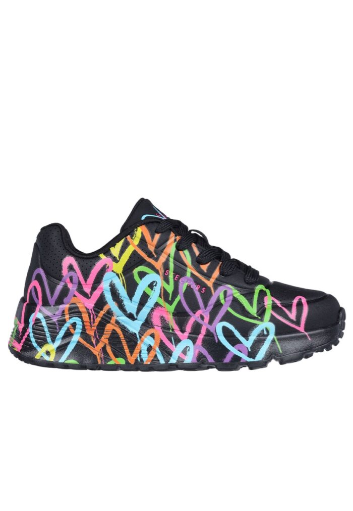 Skechers Uno Lite Spread The Love Zwart