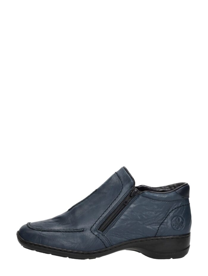 Rieker Enkellaarsjes Plat – Blauw