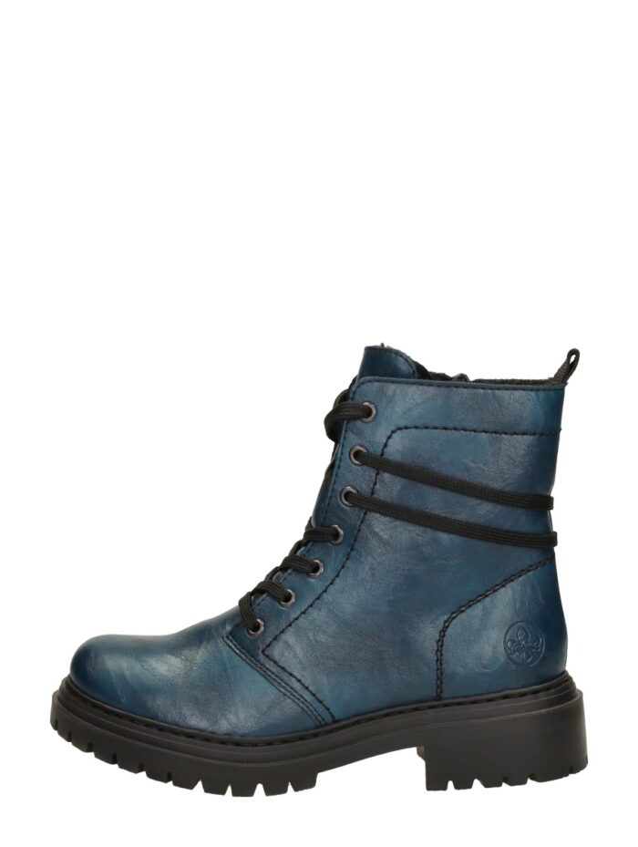 Rieker Veterschoenen Hoog – Petrol