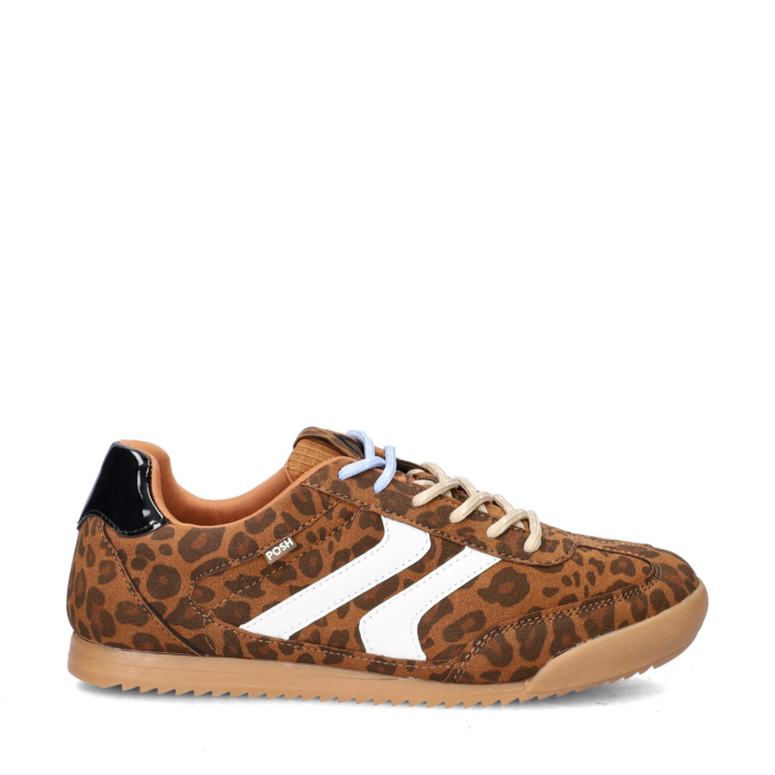 Posh lage sneakers – Bruin