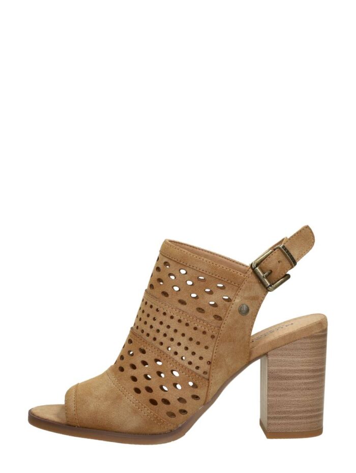 mustang Sandalen Hak – Cognac