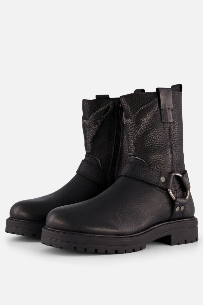 VINGINO Carice Biker boots zwart Leer