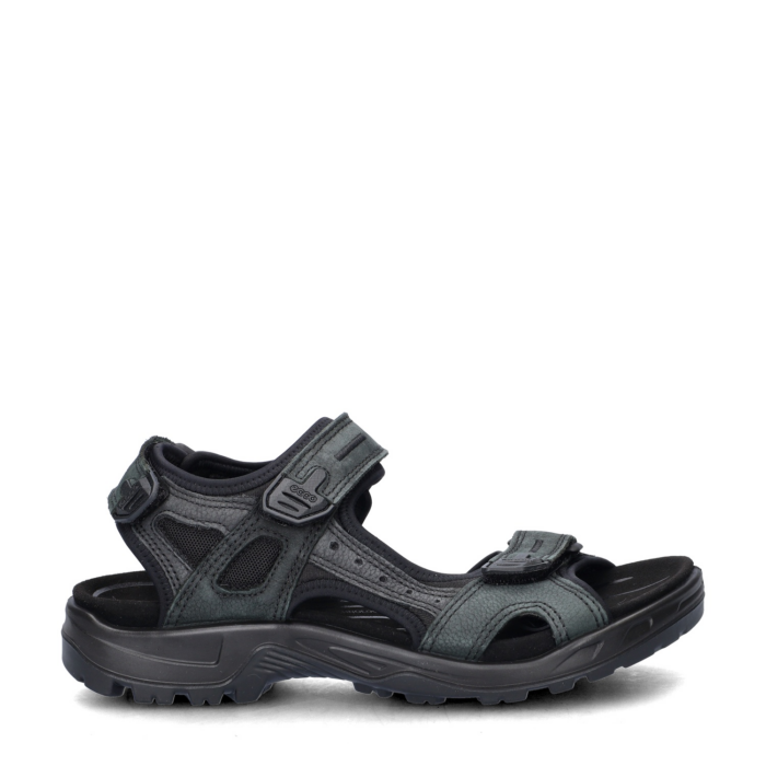 ECCO Receptor Sandalen zwart Leer