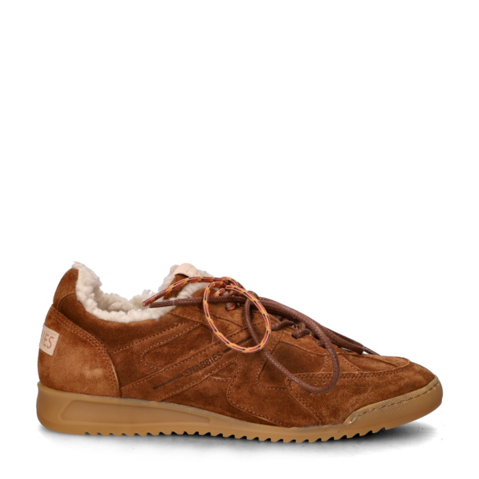 Shabbies Amsterdam April Mina lage sneakers – Bruin