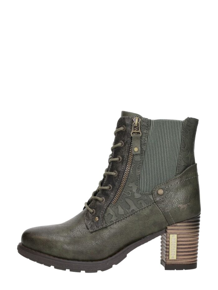 mustang Veterschoenen Hak – Khaki
