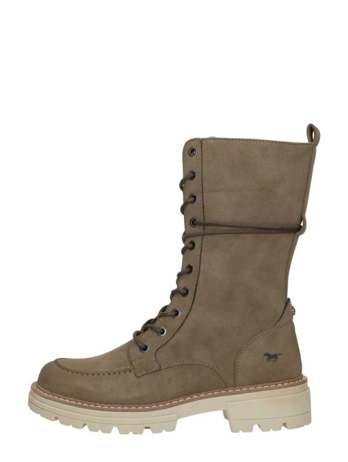 mustang Veterschoenen Hoog – Taupe