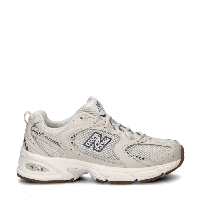 New Balance 530 Sea Salt Leopard lage sneakers – Grijs