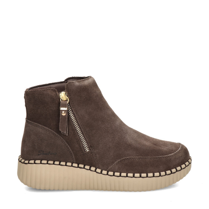 Skechers Wilshire BLVD rits- & gesloten boots – Bruin