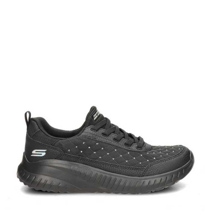 Bobs Sport Squad Chaos Cozy Fit Crystal Rain sneakers – Zwart