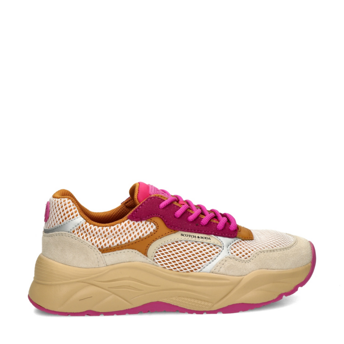 Scotch & Soda Celest lage sneakers – Beige