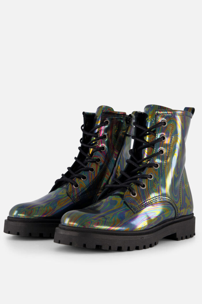 Giga Veterboots Hollogram zwart Leer