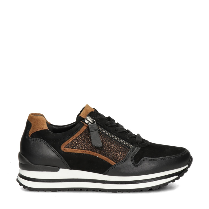 Gabor Comfort Optifit lage sneakers – Zwart