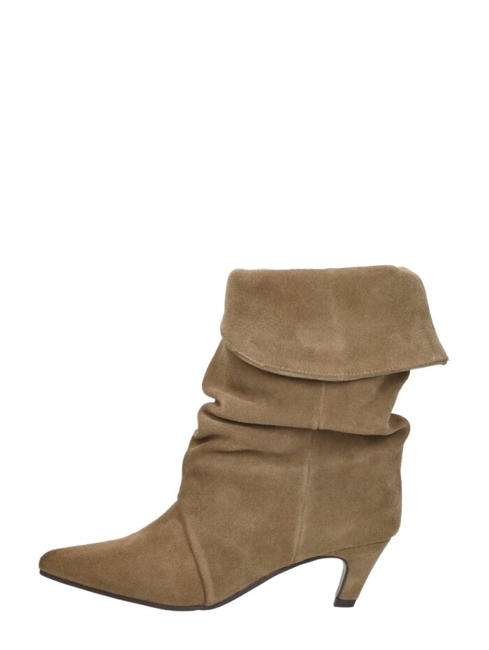 Shoecolate Enkellaarsjes Hak – Taupe