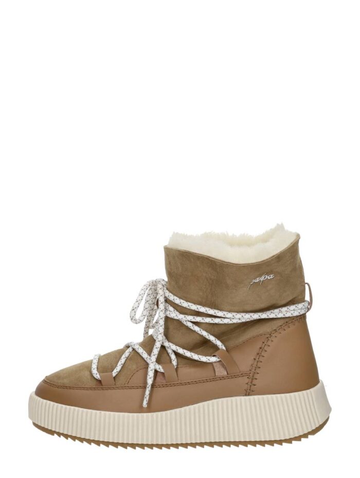 Palpa Enkellaarsjes Plat – Beige