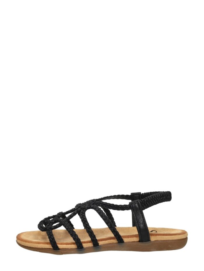 Sub55 Sandalen Plat – Zwart